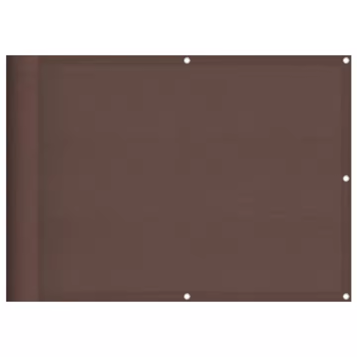 Pantalla de Balcón 100% poliéster Oxford Marron 75x1000 cm - 1