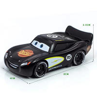 Coche De Carreras Negro McQueen Generación 1 Modelo De Película Piston Cup Set Regalo De Cumpleaños Para Niños Juguetes De Metal 1:55 - details 1