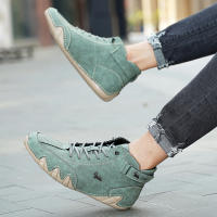 Zapatos De Cuero Para Hombre Moda Casual Comodidad Exterior Caminar Botas De Tobillo Lujo Zapatos Casuales 2023 Antideslizantes Impermeables Talla Verdadera - details 9