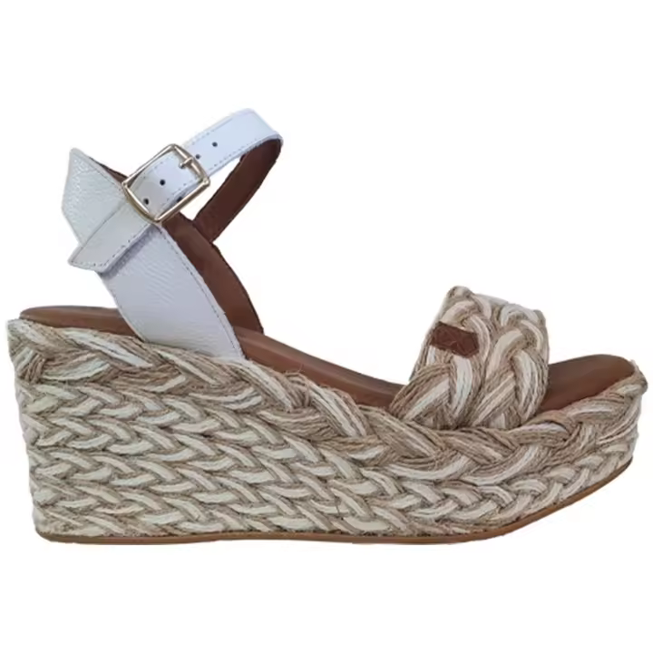 Sandalias de Plataforma Popa  para mujer en color blanco - 1