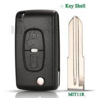 Carcasa De Llave Remoto Para Coche Jingyuqin Con 2 Botones Para Peugeot 4007 ET 4008 Citroen C-Crosser C4 Aircross Cubierta De Repuesto ABS - details 0