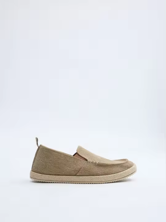 Slip on de lona con elásticos, suela efecto yute y interior cómodo para un estilo natural y desenfadado INSIDE - 1