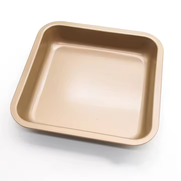 Plato De Hornear Cuadrado De 7.5 Pulgadas Antiadherente Y De Acero Carbono Para Pan Pasteles Y Pizza Molde De Pastelera Para Horno - 1