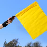 Bandera De Referee De Fútbol 1Pcs En Colores Rojo Blanco Amarillo Azul Y Verde Para Entrenamiento Y Competición Suministros De Referee - details 13