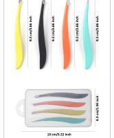 Tijeras De Cejas Profesionales De Acero Inoxidable Coloridas Nuevas Herramienta De Remoción De Vello Para Rostro Y Nariz Clip De Banana - details 2