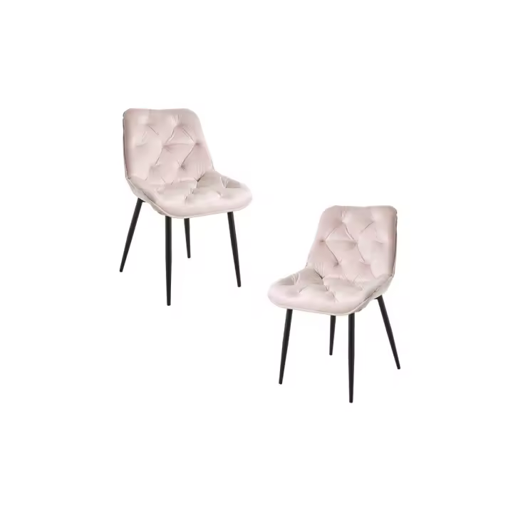 Pack 2 Sillas Miska Terciopelo - Rosa - 1