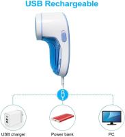 Removedor de Pelusa Eléctrico, Carga USB, incluye 2 Cuchillo, Pastilla de afeitar para suétes para muebles de ropa - details 1