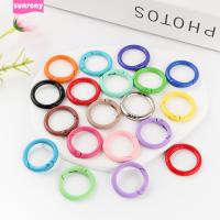 5Pcs/Lot Anillo Metálico 25mm Con Abrazadera De Resorte Clip Para Cadena De Perros Accesorios Para Joyería DIY Hebilla De Llavero Con Gancho Abrepuertas - details 0