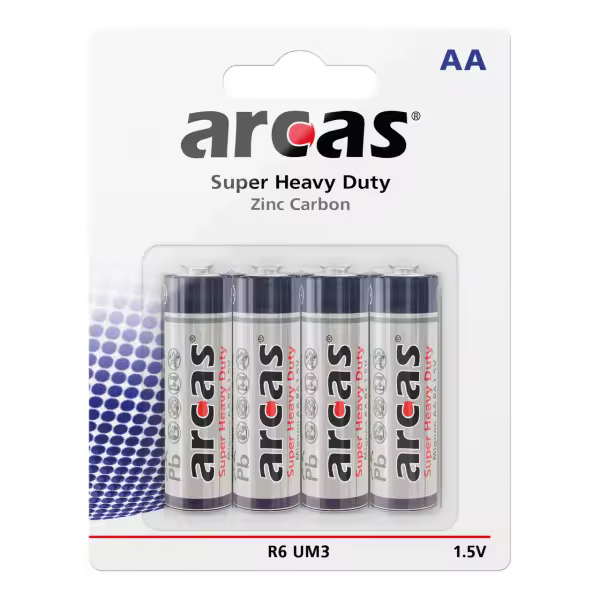 Arcas Pilas de zinc-carbono Mignon AA 4 piezas Mig - 1