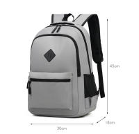 Mochila Hombre Impermeable Con Carga USB Para Oficina Y Negocios 15.6 Pulgadas Laptop Casual Escolar Rucksack Con Bolsillo Para USB - details 0