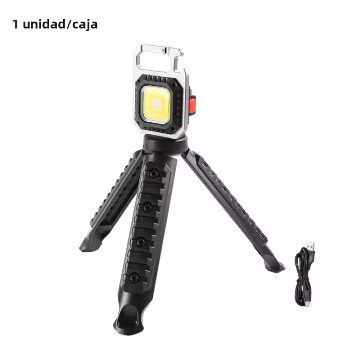 Linterna Portátil Multi-Funcional De Llavero Magnética Impermeable Y Recargable Por USB Luz Fuerte Para Emergencias Y Exterior - 1