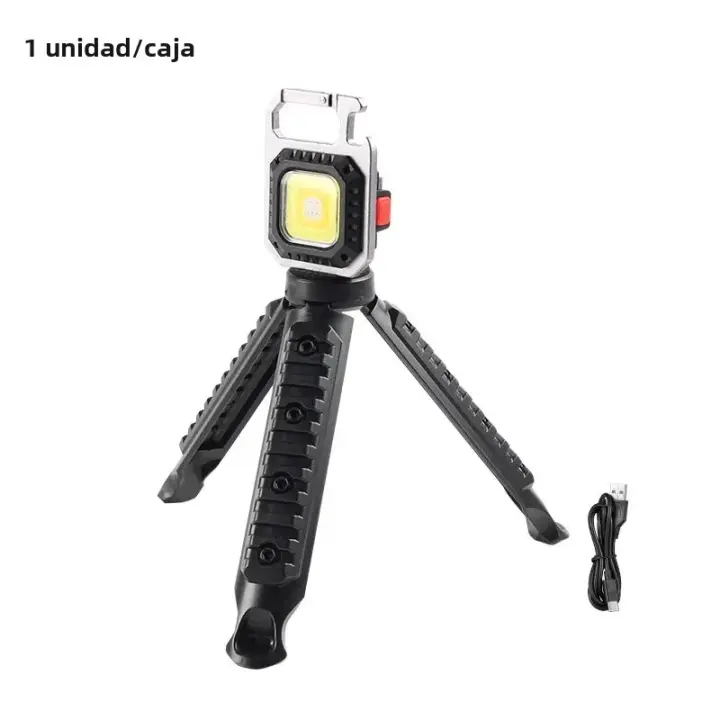 Linterna Portátil Multi-Funcional De Llavero Magnética Impermeable Y Recargable Por USB Luz Fuerte Para Emergencias Y Exterior - 1
