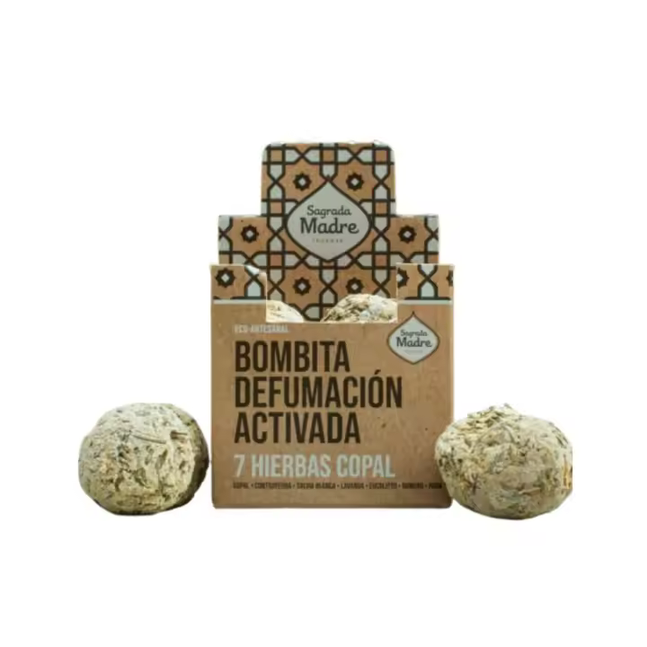Bombita Defumación Activada7 Hierbas y Copal 8uds Sagrada Madre - 1