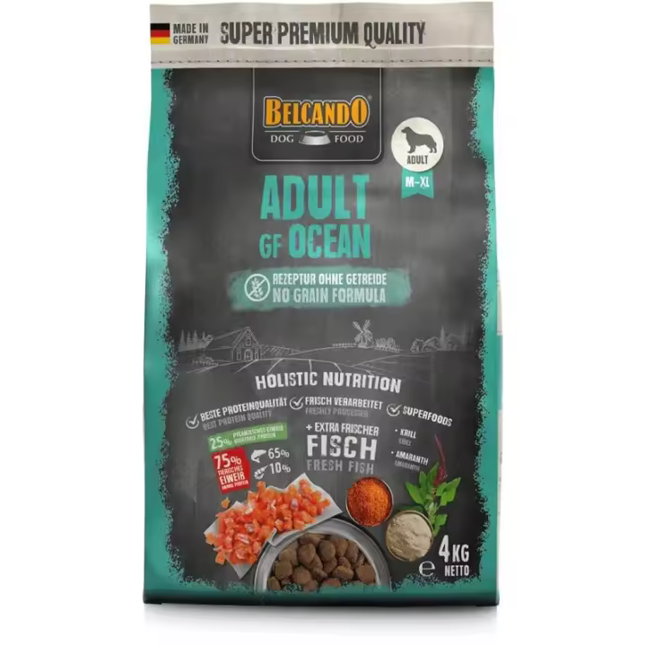 Belcando GF Ocean Alimento premium para perros adultos con sensibilidades a los cereales y a proteínas terrestres - 1