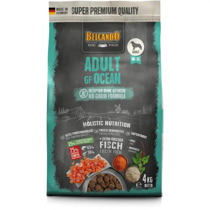 Belcando GF Ocean Alimento premium para perros adultos con sensibilidades a los cereales y a proteínas terrestres - 1