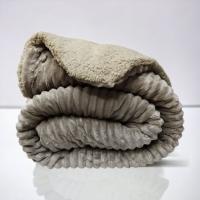 Mercatienda.es Edredones Cama 150 Extra Grueso +700gr/m2 | Sedalina & Borreguillo | Térmico Invierno + Cuadrantes Regalo | Rayas en Taupe - details 5