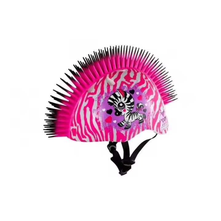 C-Preme Casco Infantil Cresta Rosa - Seguridad y Diversión en Bicicleta - 1