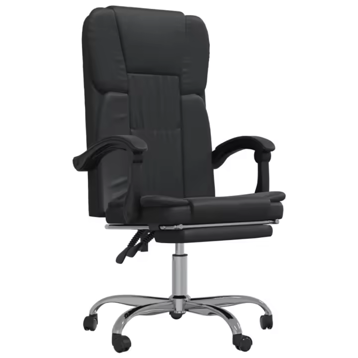 Silla de oficina Nusar reclinable con reposapiés 112,5-122x63x56 cm - 1