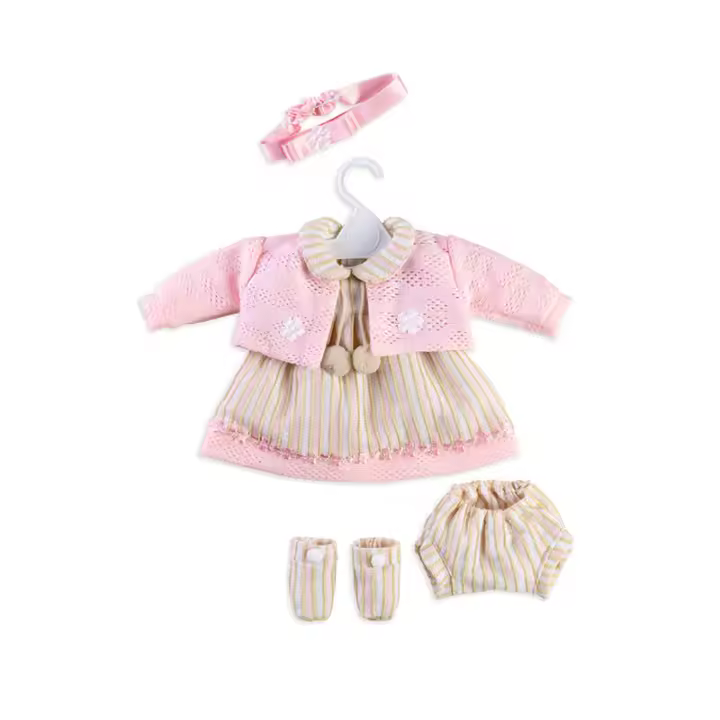 Muñecas Berbesa, Vestido Chaqueta, pololos, diadema y peucos con percha con percha para muñeca de 50cm, Muñecas para niñas muñecas juguetes para niñas muñecas recien nacidas muñecas recien nacidos - 1