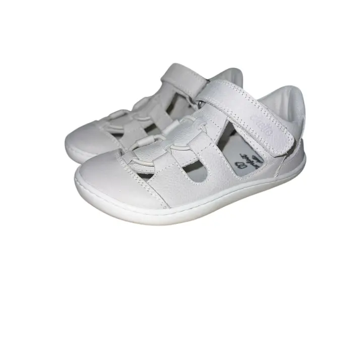 Sandalias cerradas barefoot Dubai blancas de Chetto - 1
