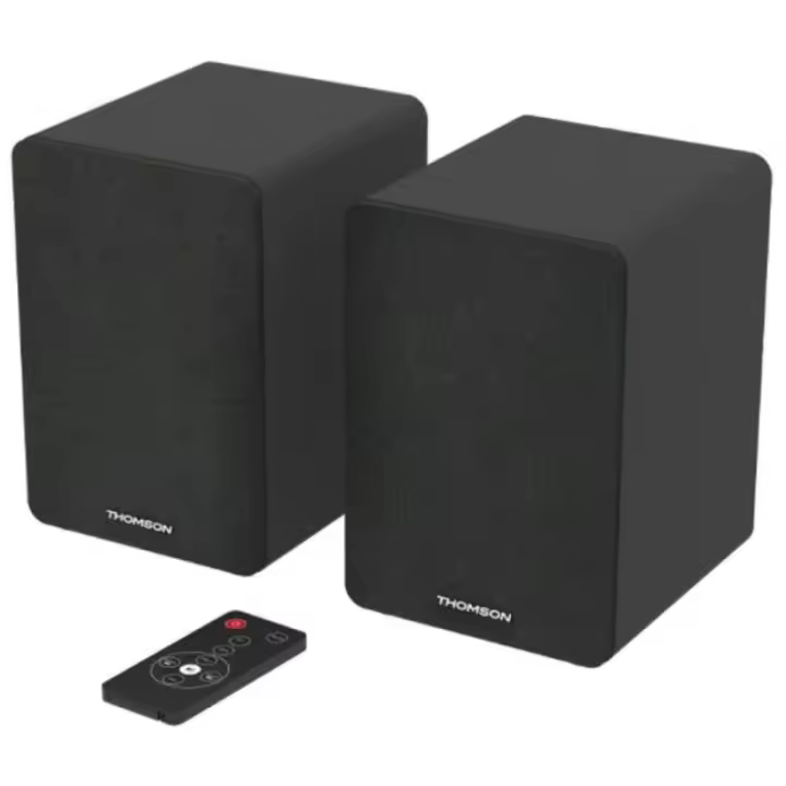 Thomson ws400duo altavoces 50w bluetooth 5.0 - entrada rca - mando a distancia - color negro - 1