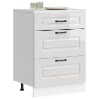 vidaXL Mueble bajo de cocina Kalmar madera de ingeniería en color Gris sonoma/Blanco/Roble Sonoma y más | almacenamiento funcional diseño moderno para baño dormitorio sala - details 5