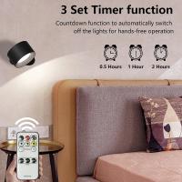 Lámpara De Pared Inalámbrica Recargable Con Control Remoto Y Táctil LED Potenciada Por Batería Con Carga Por USB Para Interiores - details 5