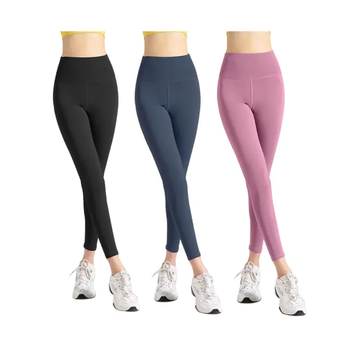 Pack 3 Piezas Leggings de Yoga de Cintura Alta para Mujer - 1