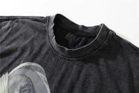 Camiseta De Algodón Oversize Para Hombre Dark Icon Con Diseño De Dólar Americano Estilo Hip Hop Para El Verano 2022 - details 3