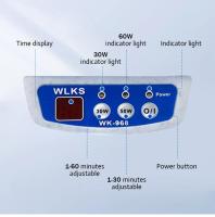 Limpiador ultrasónico de joyas, modos de visualización digital de 30/50 W, limpiador ultrasónico, limpieza profesional portátil de joyería de 4 KHz para anteojos, relojes, anillos, monedas, navaja de - details 8