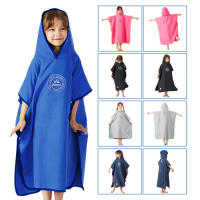 Toalla De Baño Con Capucha Para Niños Secado Rápido Poncho De Baño Para Playa Y Piscina Toalla De Cambio - details 0