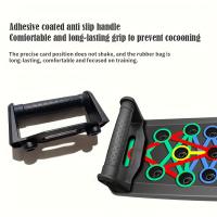 Tablero De Empuje Plegable Portátil Con Manija Antideslizante Para Ejercicios De Pecho Abdomen Y Brazos En Casa Equipo De Fitness Multifuncional - details 2
