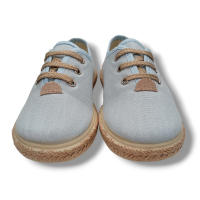 Vulpeques Zapatilla Lino 1000-PS Niño CELESTE Zapatillas calzado niños Summer ROYALE CORDONETS - details 3