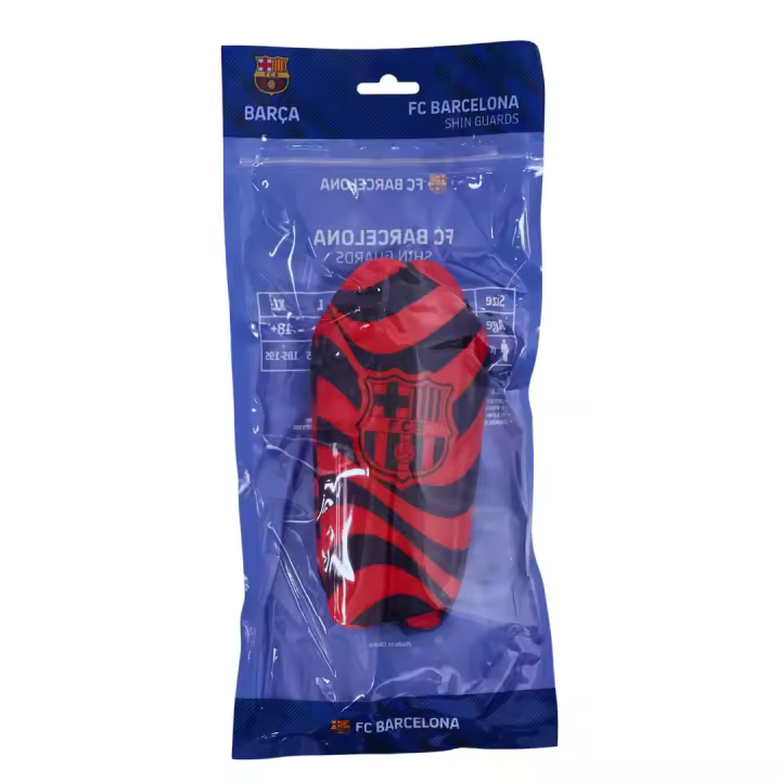 Mozuru Espinilleras FC Barcelona Juvenil Talla M - Protección para tus piernas en el campo de fútbol - 1