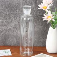 Botella De Agua Deportiva De Vidrio Transparente 500ML 750ML Con Marca De Tiempo Para Viajes Y Actividades Al Aire Libre Adecuada Para Jugos Y Leche - details 5