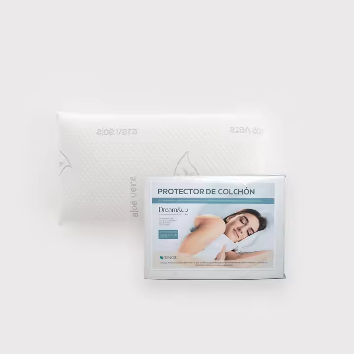 Pack 2 Almohadas Viscoelasticas PREMIUM + Protector PREMIUM Tencel, Ajustable 190/200 - 1