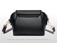 Mini flap messenger bag, fashionable solid color shoulder bag, women's daily commuting PU wallet, coin purse women's casual bag - details 7