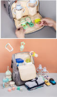 Bolsa De Diaper Para Bebé Y Mamá Insular De Gran Capacidad Impermeable Multi-funcional Para Viajes Al Aire Libre Con Estilo De Mochila - details 5