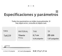 Tiartisan Palos De Tenda De Titanio Para Camping Fuerte Y Anti-curvatura 20/24/30/35/40cm Accesorio De Tenda De Alta Calidad - details 9