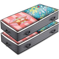 Bolsa De Almacenamiento Plegable Para Suelo - Organizador De Ropa Y Edredones Con Cierre De Cremallera Y Transpirable Para Dormitorio - details 2