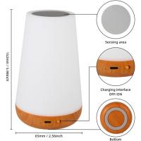 Lámpara De Noche Táctil Ajustable Portátil Para Dormitorio 5 Niveles De Brillo 13 Colores RGB Luz De Bebé Para Guardería - details 7