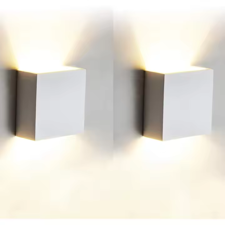 Pcs Aplique de Pared Interior LED 6W Lámpara de pared Moderna 3000K Blanco Caliente Perfecto para Salon Dormitorio Sala Pasillo - 1