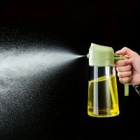Botella De Aceite Edible Con Atomizador Para Cocina 2 En 1 Sprayer De Aceite De Oliva Para BBQ Asado Picnic Herramienta De Uso Doméstico Material Plástico - details 4