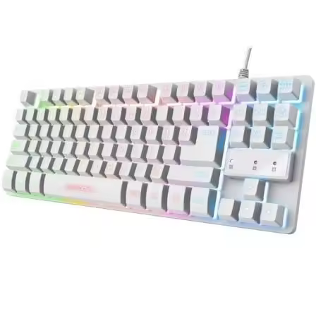 Teclado Gaming Trust Gaming GXT 833W Thado TKL/ Blanco - 1