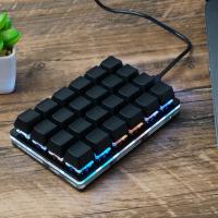 Teclado Mecánico Personalizable Mini Negro Con 24 Teclas Y 16 Teclas Programables Para Gaming Teclado Numérico Multifuncional Para Oficina Y Laptop Con USB - details 1