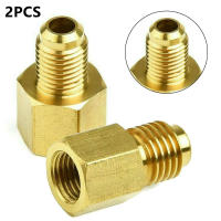 Adaptador De Piezas 1/4 Hembra Flare 2 Piezas Conjunto Accesorios De Conector De Latón Adaptador De R134a a R12 1/2 Acme Macho Para A/C - details 3
