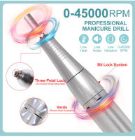 Máquina De Uñas Eléctrica Portátil Profesional 45000RPM Bajo Ruido Recargable Para Manicura Y Peluquería En Salón - details 3