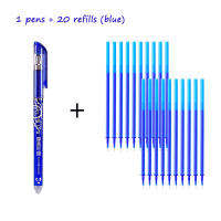 Bolígrafos De Gel Erasables Con Tamaño Completo 0.5MM Punta De Tubo Bolígrafos Lavables Tinta Negra Y Azul Estación De Trabajo Erasable - details 1