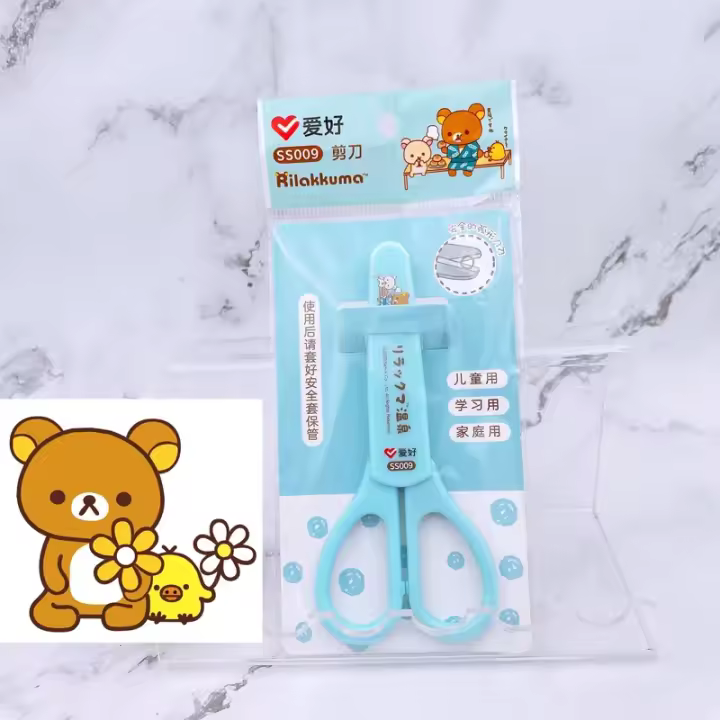 Tijeras De Escuela Rilakkuma Kawaii Para Niños Estudiantes Decoración De Diario Y Manualidades Cuchillo De Papel AIHAO SS009 - 1