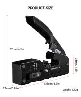 Herramienta De Crimpado RJ45 AMPCOM Para Conectores Pasar a Través RJ11 RJ45 CAT7 Con Cortador De Alambre Y Crimpador De Enlaces Modulares CAT6 CAT5E - details 10